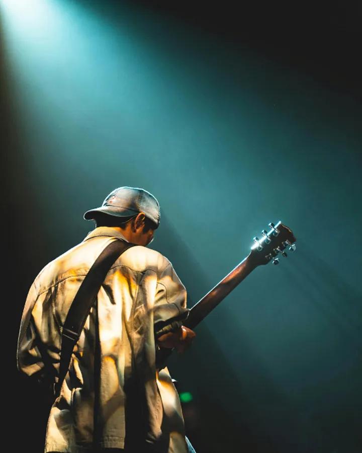 Man Playing guitar